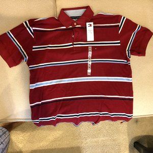 Tommy Hilfiger Men's Striped Polo, Large